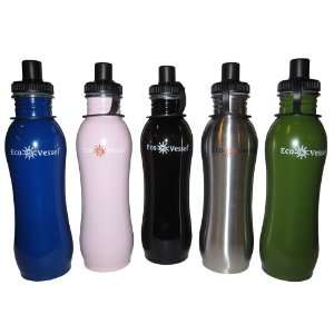  Eco Vessel Stainless Steel Water Bottle with Sport Cap (25 
