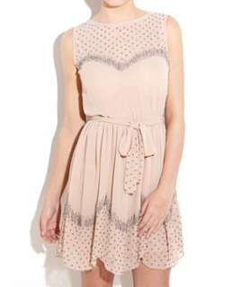 Shell Pink (Pink) Sweetheart Beaded Dress  234468372  New Look