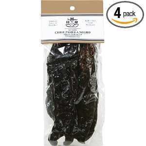 India Tree Chile Pasilla Negro, 6 pods, 1.76 Ounce Unit (Pack of 4)
