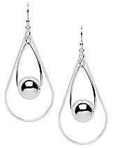 Double teardrop hoop earrings by Lane Bryant