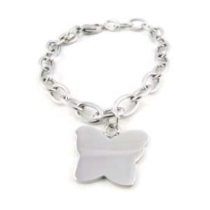  Bracelet steel Papillon silvery. Jewelry