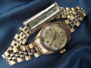   Rolex 14kt Gold Watch Jubilee Band Ref 6619 2 Mil Serial #84  