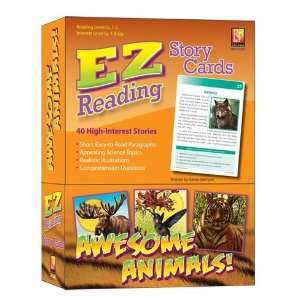   1210A EZ Reading Story Cards  Awesome Animals Toys & Games