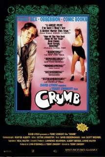 ORIGINAL Terry Zwigoff R. CRUMB MOVIE POSTER (1995)  