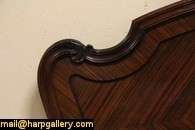 French Carved Rosewood Antique Bed  