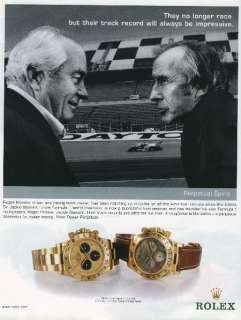 2002 ROLEX Daytona/ Roger Penske/ Jackie Stewart UK Ad  