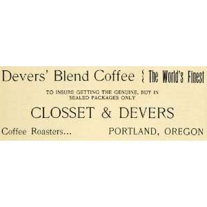   Portland Coffee Roaster Oregon   Original Print Ad  Home
