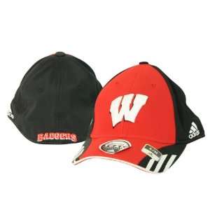  Wisconsin Sideline Flex Baseball Cap, (One Size Fits Most 