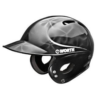  Champro PRO PLUS Youth Black Batting Helmet with Baseball 