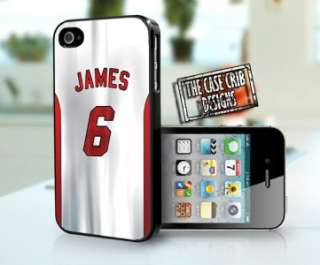 Lebron James Miami Heat iPhone 4 4s Hard Plastic Case/Cover jersey 