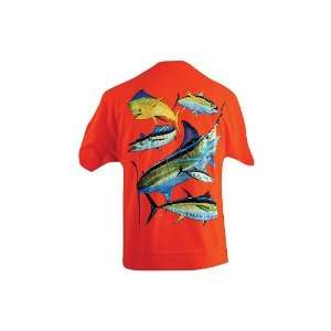  Atlantic Big Game T Shirt Orange Medium
