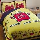 David & Goliath Monsters Duvet Set in Yellow and Blue   Size Full 