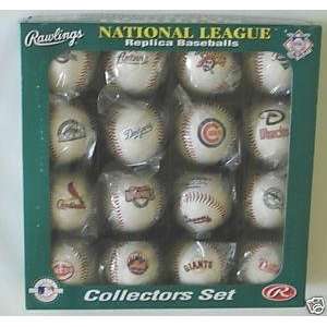  Rawlings National League Replica Baseballs Collectors Set 