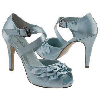 Womens Allure Bridals Gloss Powder Blue Satin Shoes 