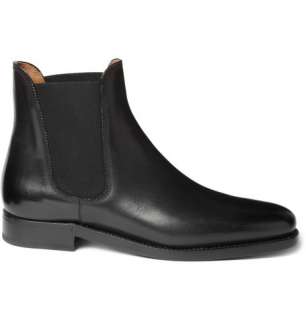Ralph Lauren  Black Leather Chelsea Boots  MR 
