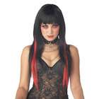 California Costume Collection 20626 Chopstix Black Red Wig