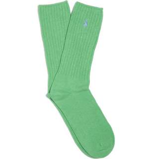   Accessories  Socks  Casual socks  Ribbed Cotton Blend Socks