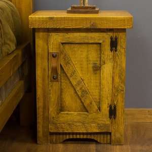  Alpine Heirloom Enclosed Barnwood Nightstand