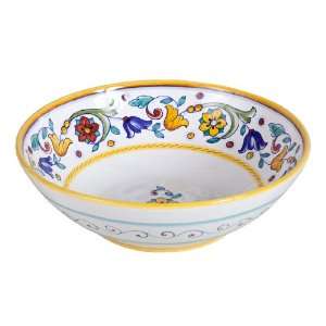    Deruta Primavera Ceramic Serving Bowl From Italy