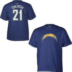   Chargers Ladainian Tomlinson Name & Number T Shirt