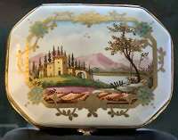 centro in porcellana di sevres coperchio di latta 1900 marca sevres 