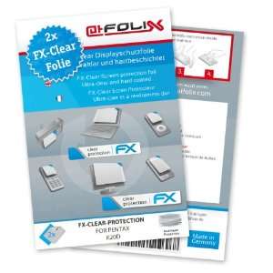  2 x atFoliX FX Clear Invisible screen protector for Pentax 