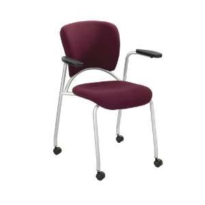    Groove® Guest Chair   3478BG   Color Burgundy   Dimensions 