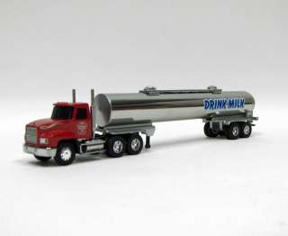 64 Stainless Steel Milk Tanker Red Mack Truck NIB USA  
