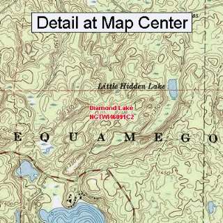   Map   Diamond Lake, Wisconsin (Folded/Waterproof)