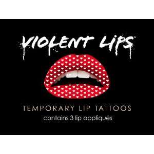  Violent Lips   The Red Hearts   Set of 3 Temporary Lip 