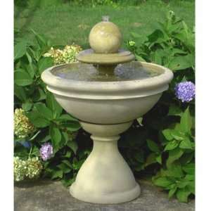   Bradley Tiered Garden Fountain with Sphere Patio, Lawn & Garden