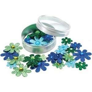  Drk Blue/Lt Blue/Green/Chartreuse Dazzlers Florettes Small 