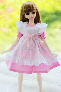 220# Pink Maid Dress/Suit/Outfit 1/4 MSD DZ BJD Dollfie  