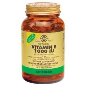 Solgar Vitamin E 1000 IU 100 Vegetarian Softgels (1000 IU D Alpha 