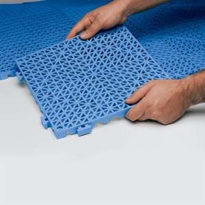  Poly Lock Pool Blue Vinyl Interlocking Drainage Floor Tile 