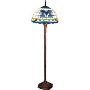  Michigan Wolverines Tiffany Floor Lamp