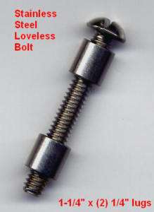 Stainless Loveless style screw type knife handle bolt  