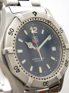   TAG Heuer 2000 FULL SIZE 40mm SS Watch W/ Blue Dial   WK1113 0 (45588