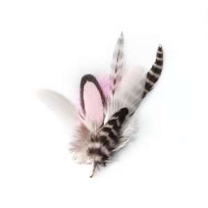 Puppylocks Sugar Feather Fur Extension, Short, Baby Pink/Hot Pink 