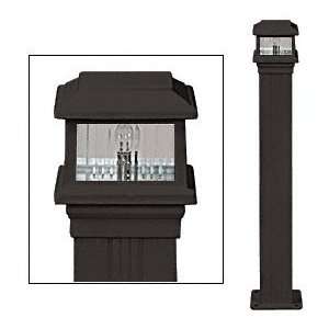   Decorative Cap Light for 4 x 4 Vertical Aluminum Post by CR Laurence