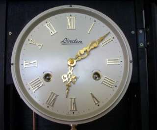 Linden 31 Day Mechanical Movement Wall Clock Gold & Silver Dial  