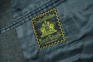 Vtg Oxxford Clothes Mansion W Pane Blazer/Jacket 43/44R  