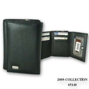  genuine leather womens wallet with 14 card slots in Black Office