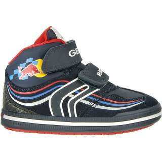Geox Red Bull Kinder Schuhe J13H9A Blau Klett  