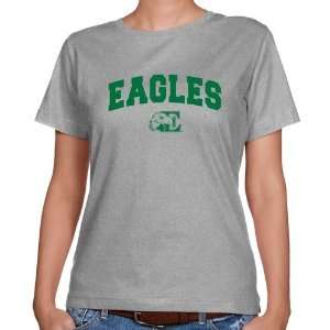  Michigan Eagle T Shirts  Eastern Michigan Eagles Ladies Ash Logo 