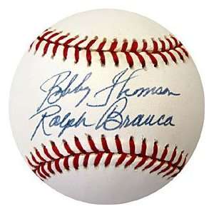 Ralph Branca & Bobby Thomson Autographed / Signed Baseball