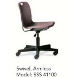    Abco Smart SSS41100, Armless Plastic Swivel Chair