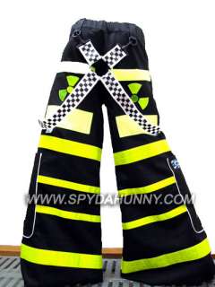   Toxic Gas Mask PHAT PANTS w/ FREE Plain Suspenders Custom Fit  