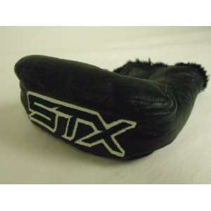  STX Putter Headcover Black/White Leather Blade/Small 