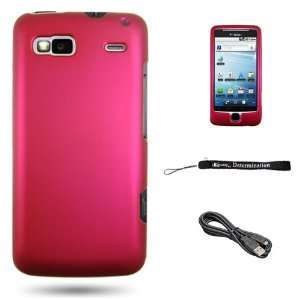  Rubberized Snap on Case Cover for HTC G2 + Includes a USB Cable 